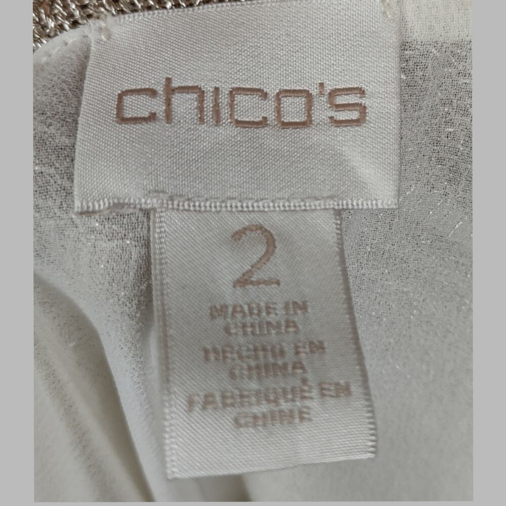 Chico's Shine Detail Amelie Pullover Tunic Chico's Size 2 (Large/12) - Picture 5 of 16